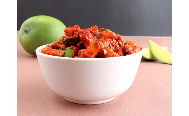 Cut Mango Pickle - Spicy, Tasty and Healthy Mango Pickle