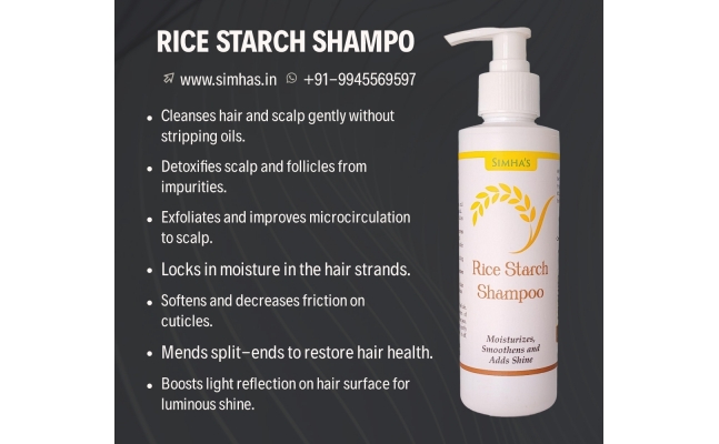 Rice Starch Shampoo - For Clean, Shiny & Lustrous Hairs